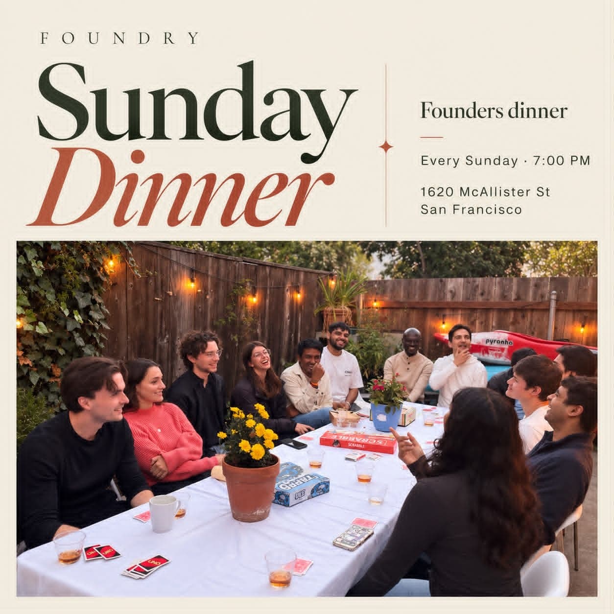 Foundry Sunday Dinner