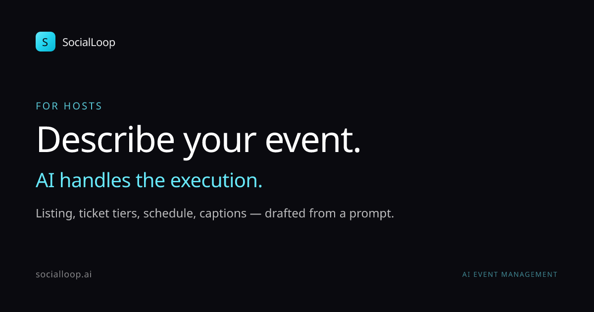 AI Event Creation — Generate Your Event from a Prompt