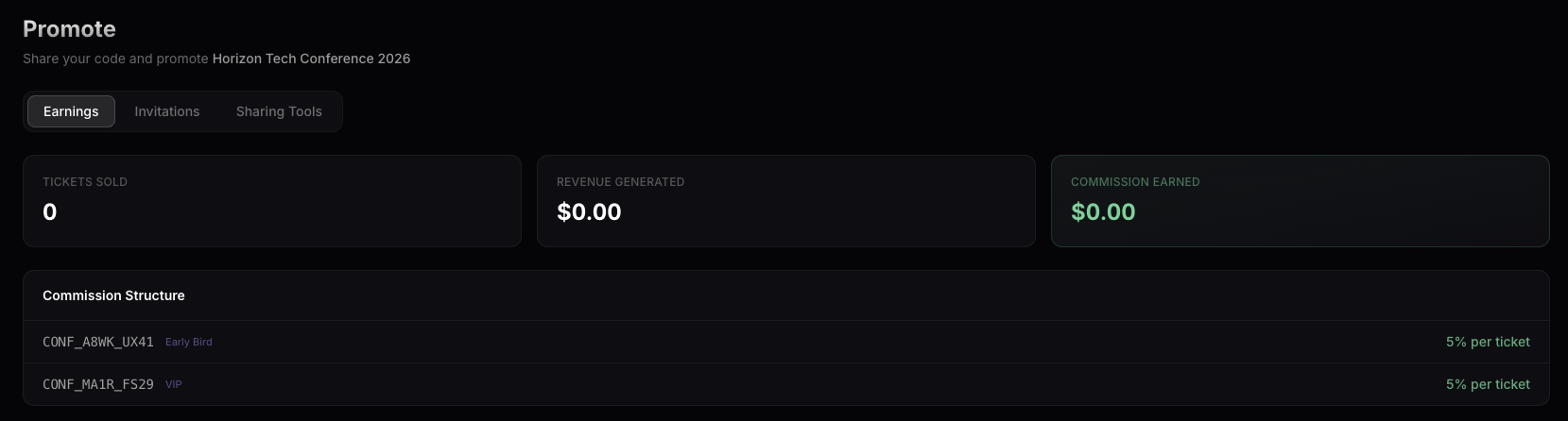 Track Your Earnings